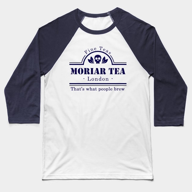 MoriarTea (blue) Baseball T-Shirt by sirwatson